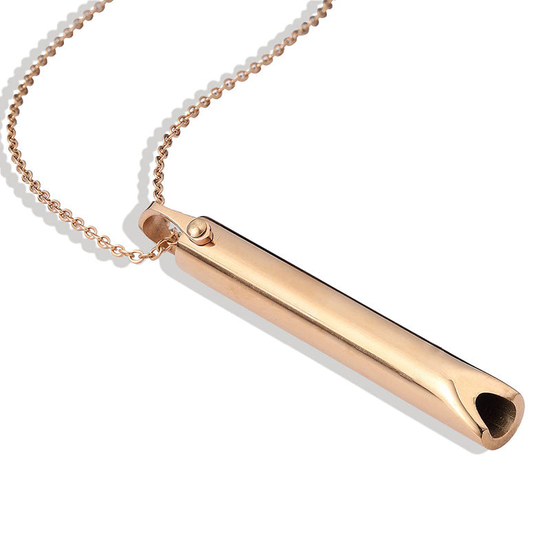 BreathEase Mindfulness Steel Pendant