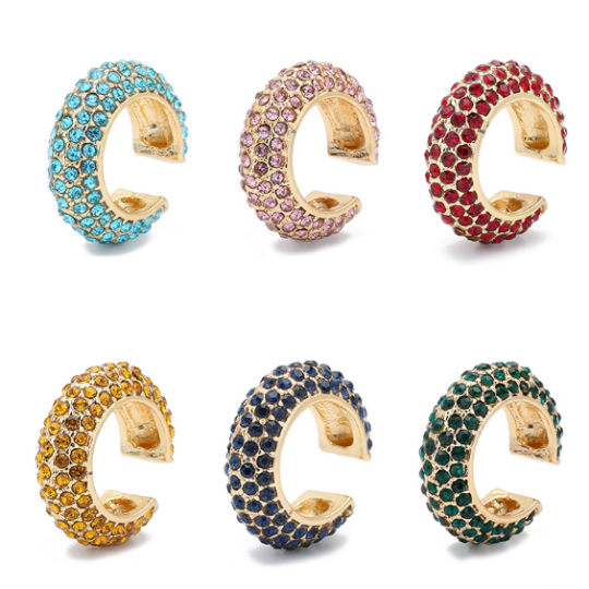 Glam Crystal Ear Cuffs | No Piercing Needed