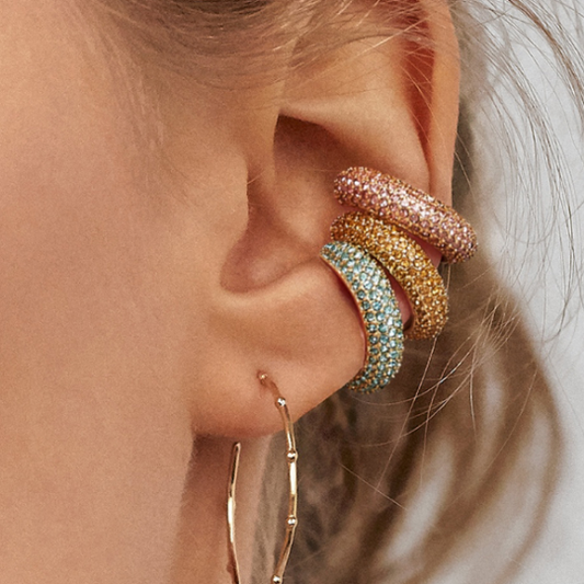Glam Crystal Ear Cuffs | No Piercing Needed