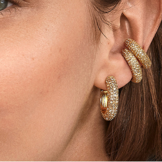 Glam Crystal Ear Cuffs | No Piercing Needed