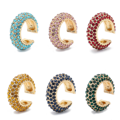 Glam Crystal Ear Cuffs | No Piercing Needed